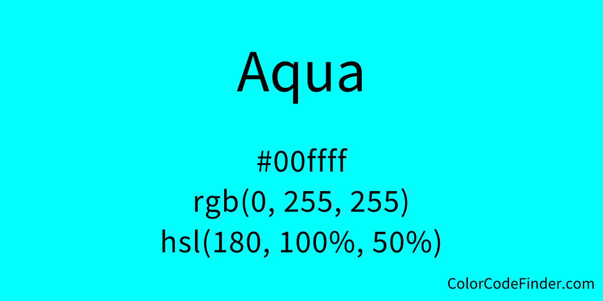 aqua-color-code-is-00ffff