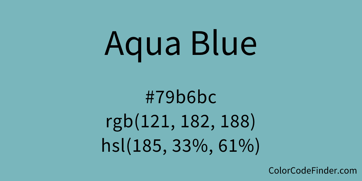 Aqua Blue