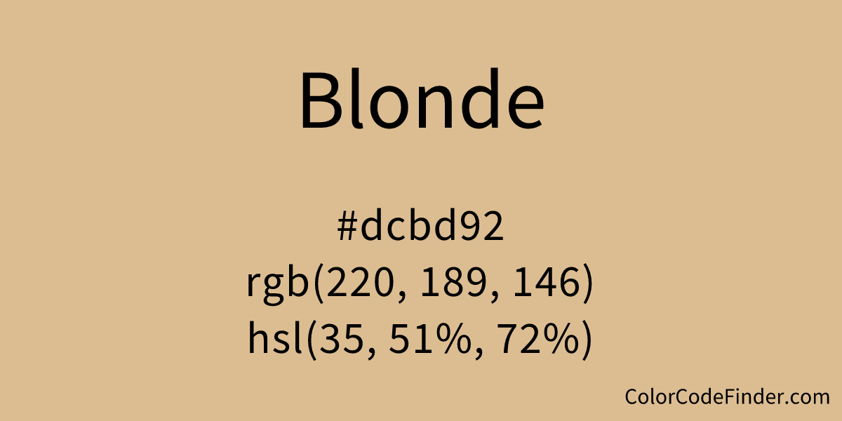 Blonde