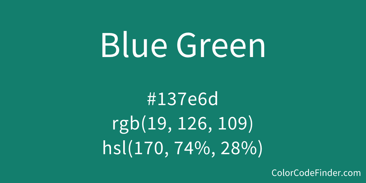 Blue Green