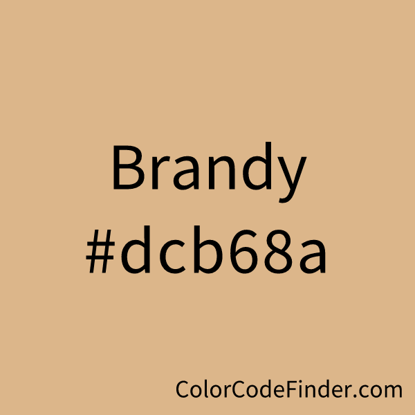 Brandy Color Code is #dcb68a