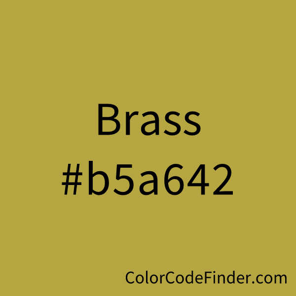 Brass Color Palette