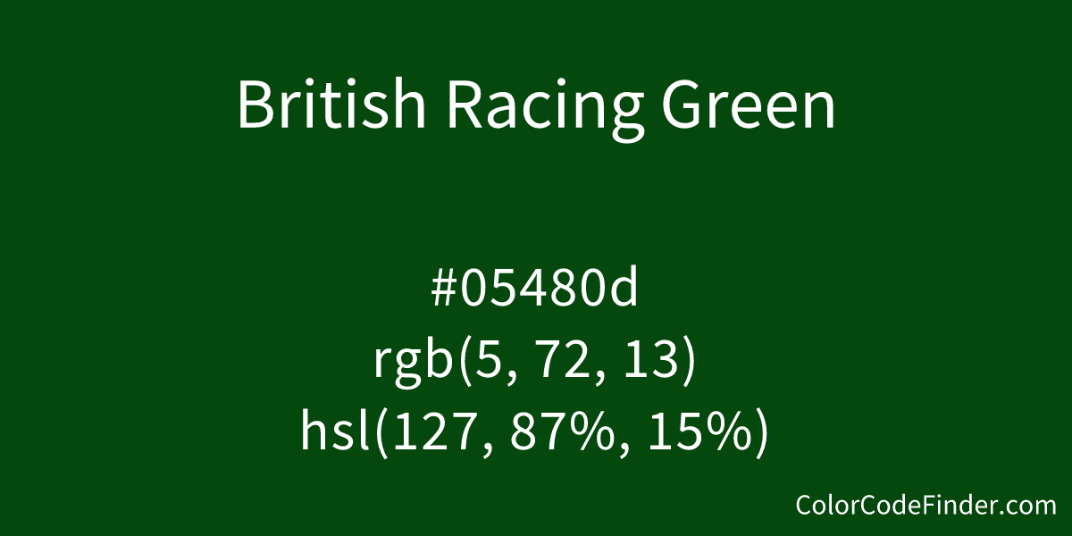 British Racing Green