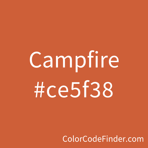 Campfire Color Code is #ce5f38