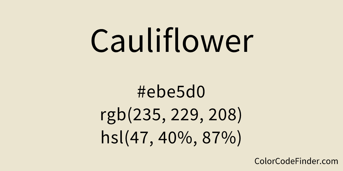 Cauliflower