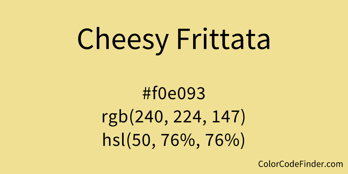 Cheesy Frittata