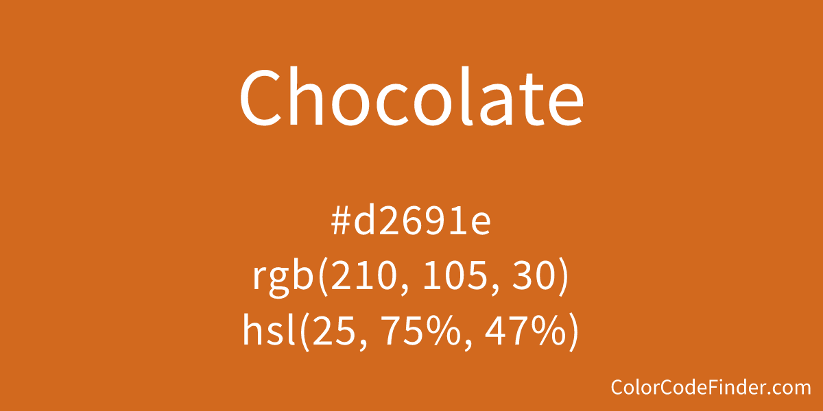 chocolate-color-code-is-d2691e