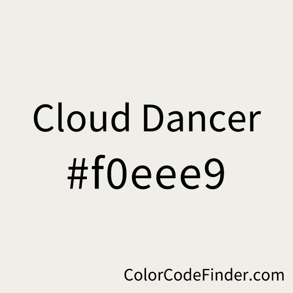 Cloud Dancer