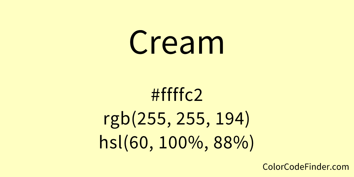 cream-color-code-is-ffffc2