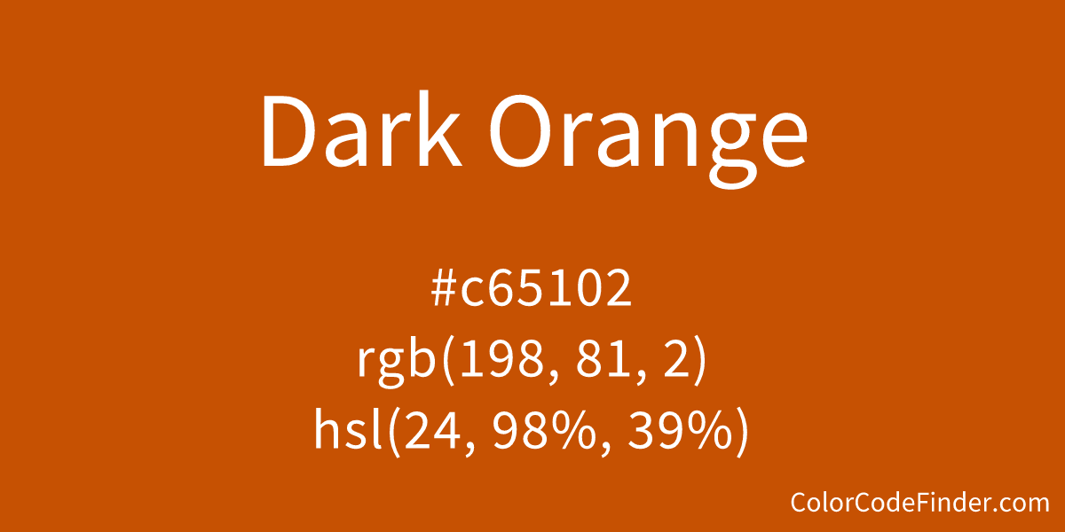 Dark Orange