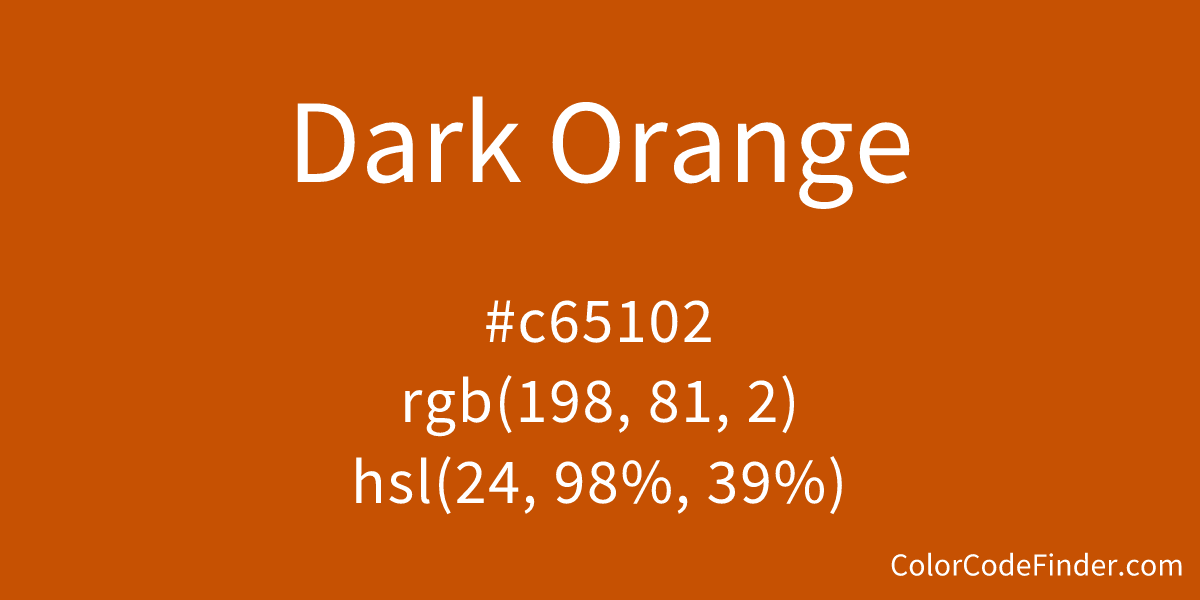 Dark Orange