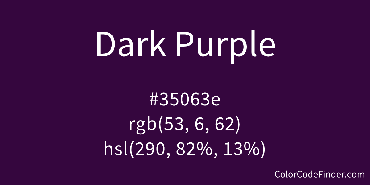 dark violet color code