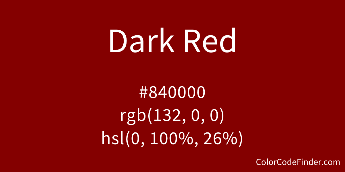 Dark Red