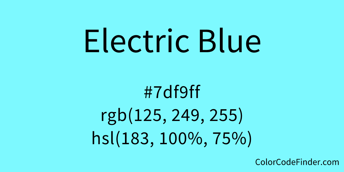 Electric Blue