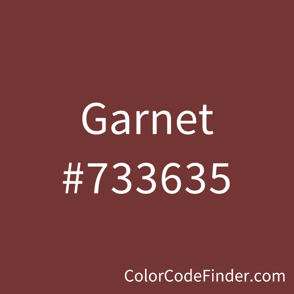 The on sale color garnet