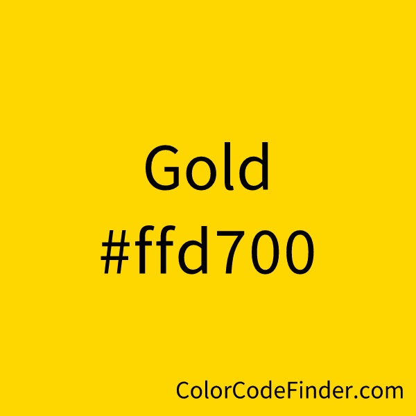 Gold Color Code is #ffd700