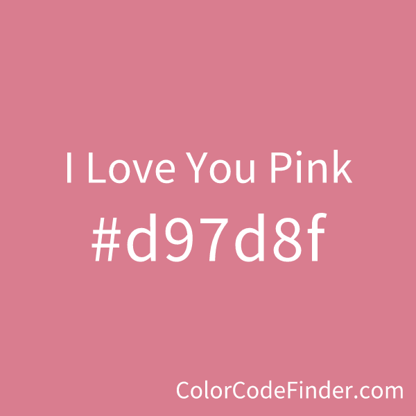 I Love You Pink