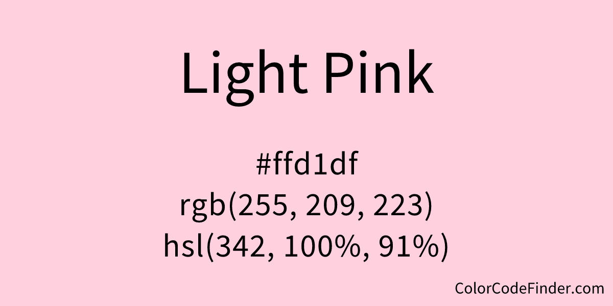 light pink css color code