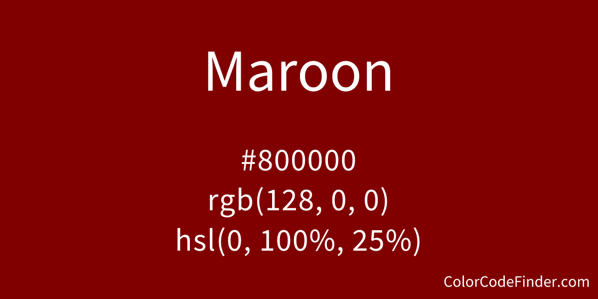 Maroon