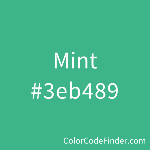 Mint Green Color Codes - The Hex, RGB and CMYK Values That You Need