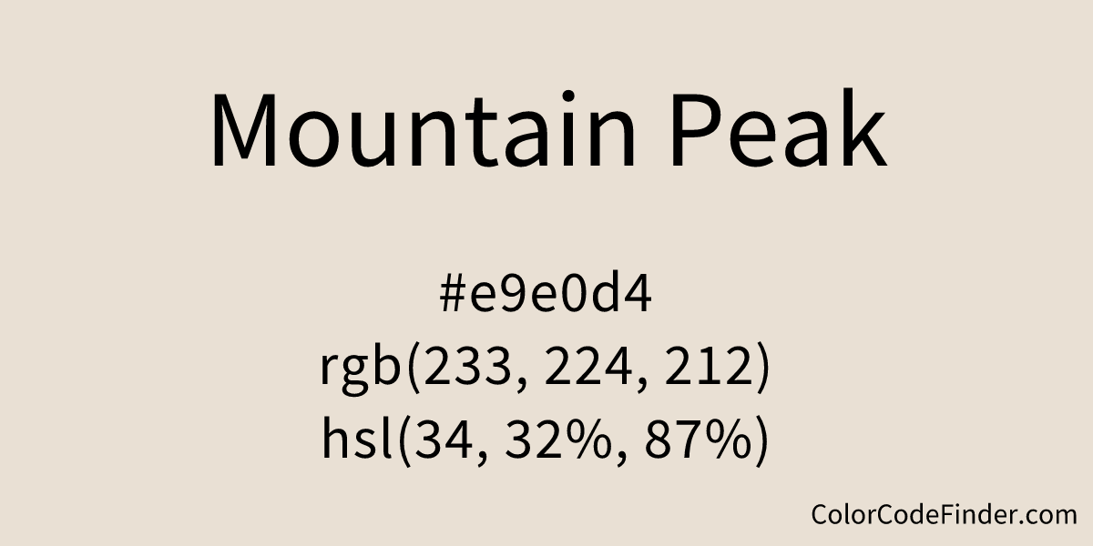 Mountain Peak