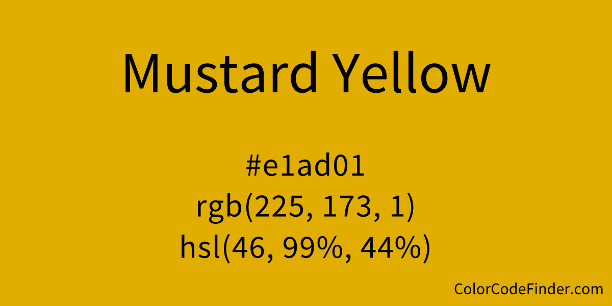 Mustard Yellow