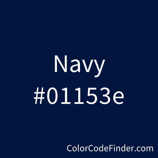 navy blue color code