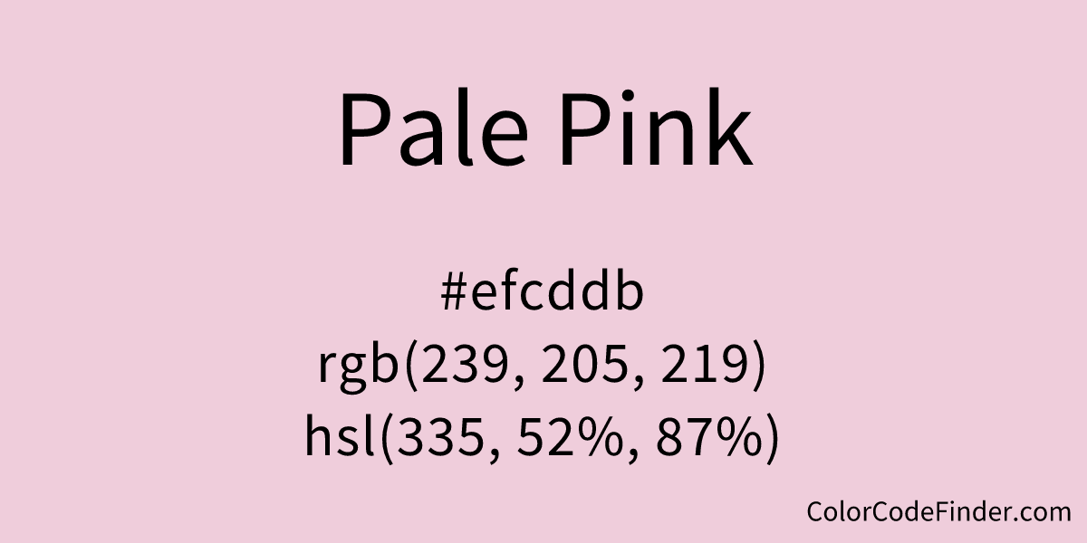 Pale Pink