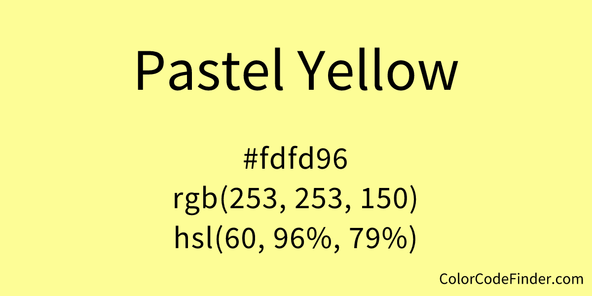 Pastel Yellow