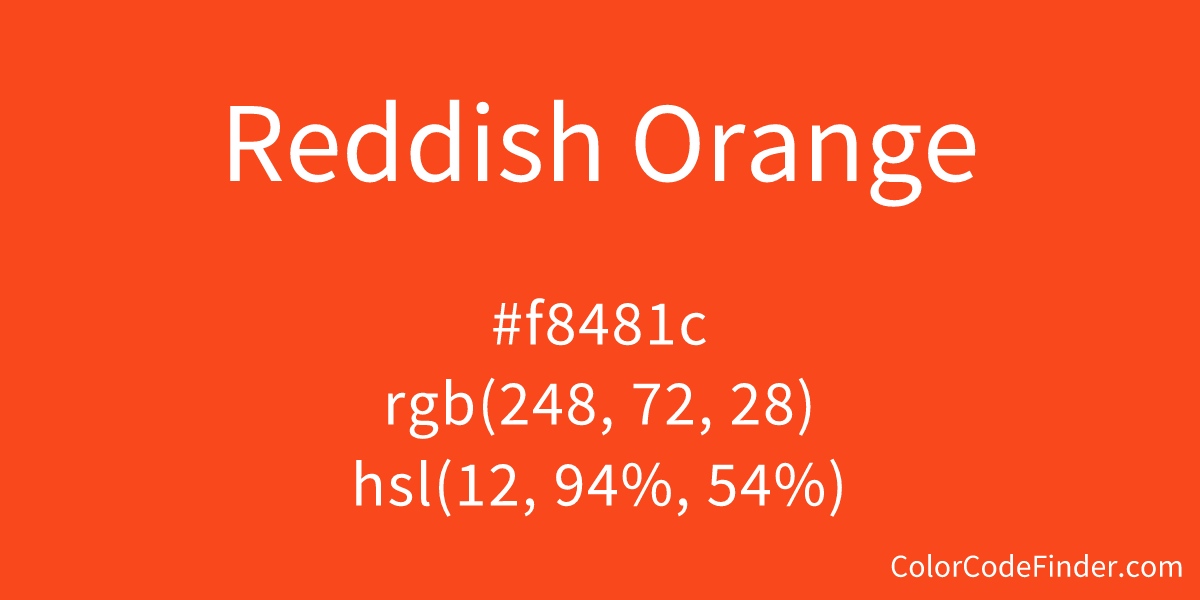 Reddish Orange