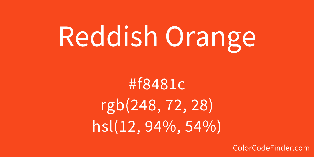 Reddish Orange