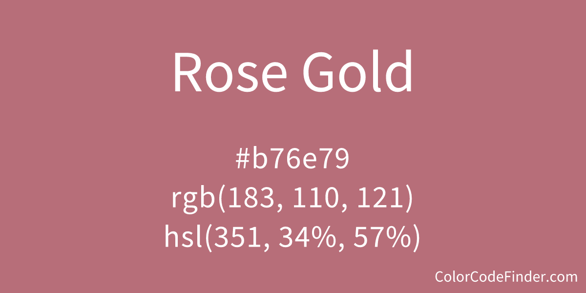 rose gold pantone color