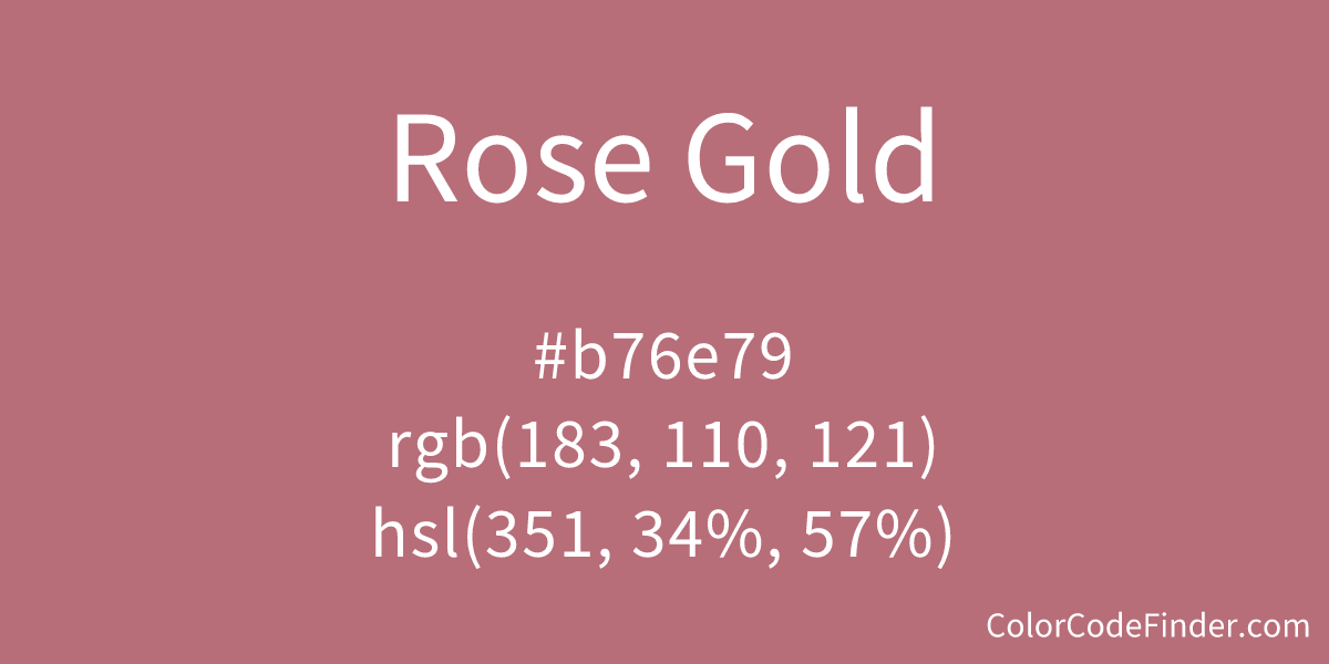 rose gold pantone color