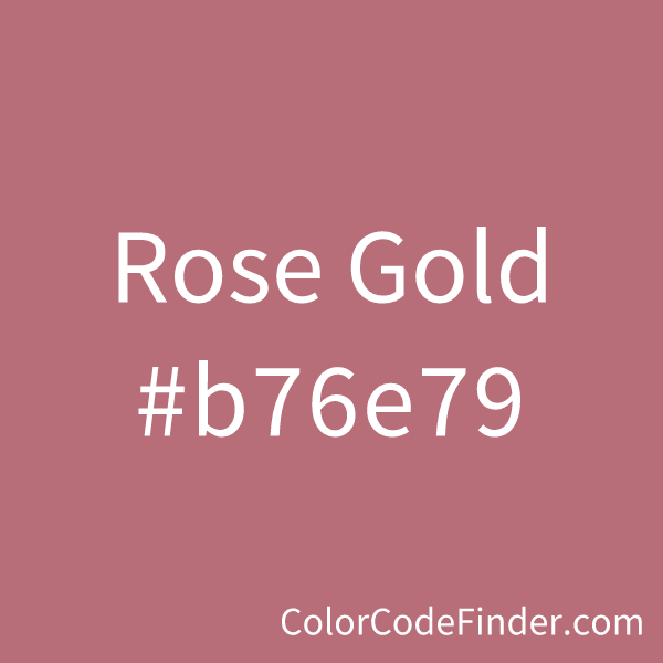 rose gold color swatch