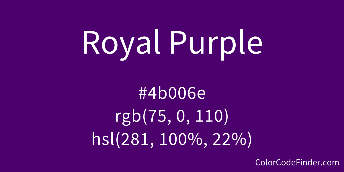 royal purple color code