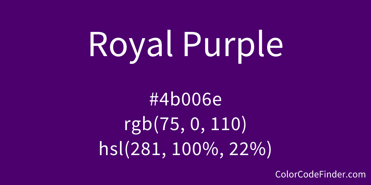 royal purple color code