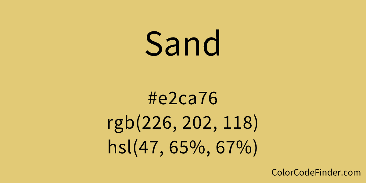 Sand