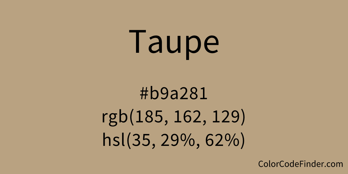 taupe color code        <h3 class=