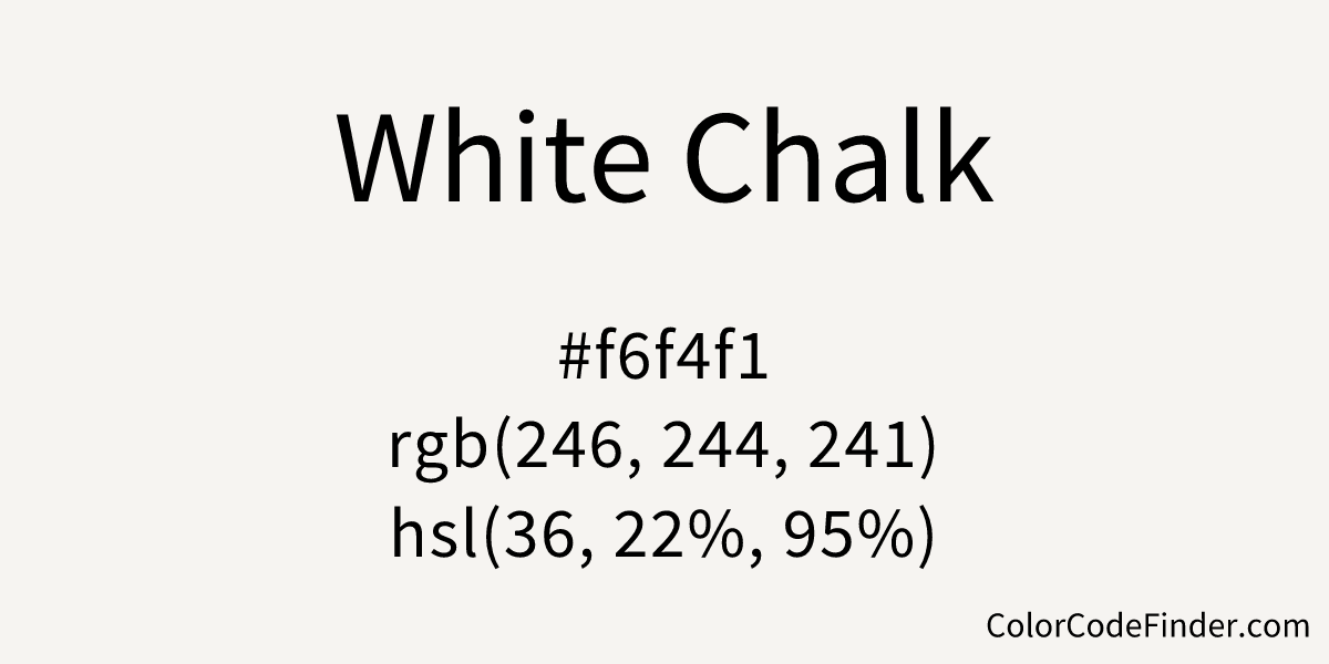 White Chalk