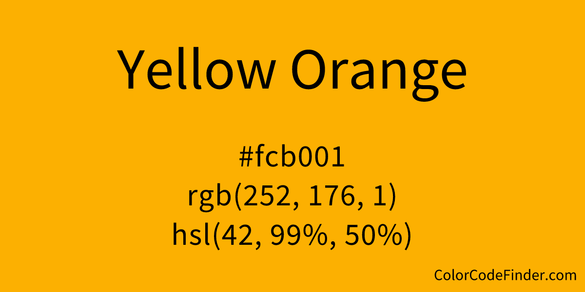 Yellow Orange