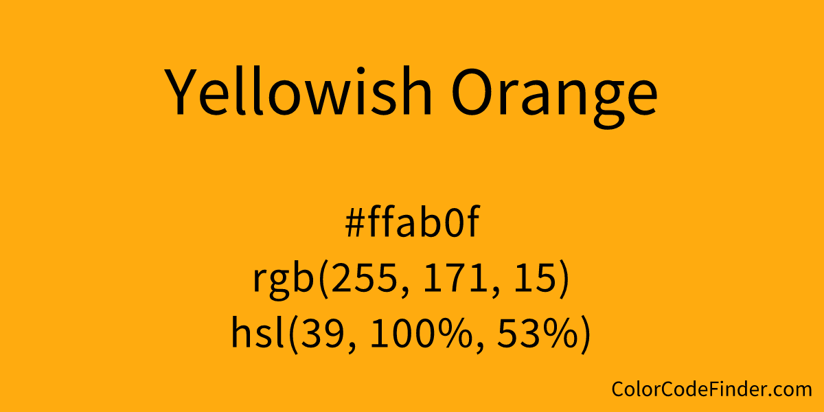 Yellowish Orange